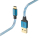Kabel Hama KABEL USB - USB-C 1.5M HAMA REFLECTED niebieski #